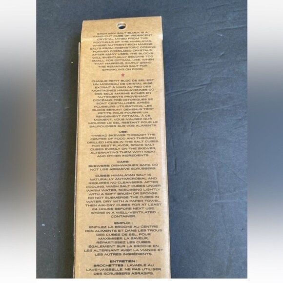 Williams Sonoma Himalayan Salt Cubes Skewers Set Kabob Barbecue Grilling - Picture 4 of 8